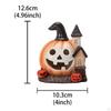 Halloween Pumpkin House Figurine Ornament Fashion Creative Statue Resin Sculpture for Indoor Table