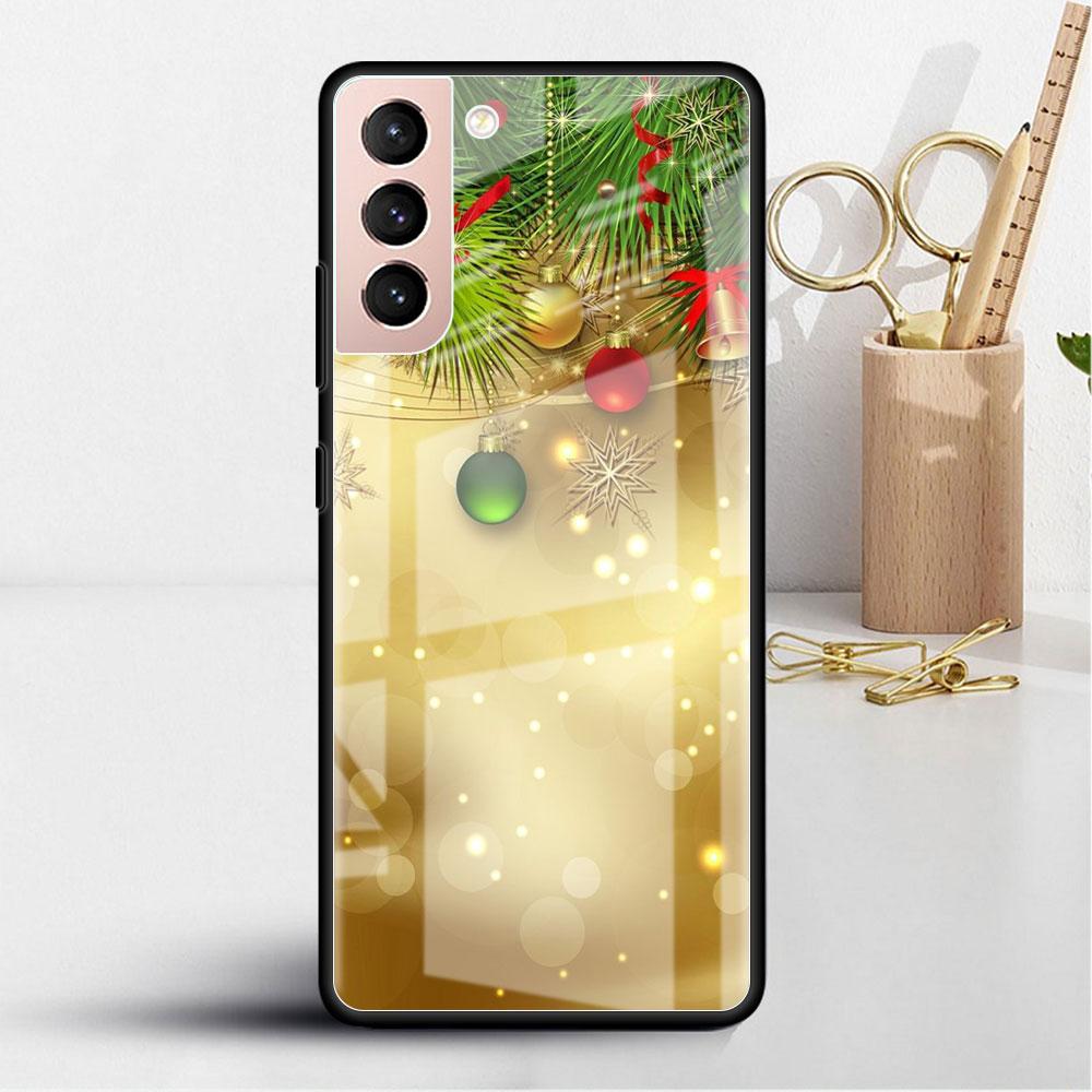 

Снежинка Снежный Рождественский стеклянный чехол для Samsung Galaxy S22 S20 FE S21 Plus Чехол для телефона S10 5G S9 Note 20 Ultra 10 Lite Shell Samsung Note 9