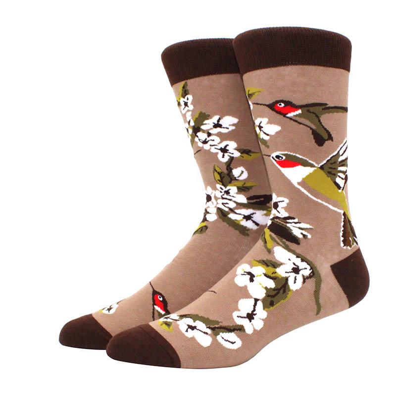 Herren Hip Hop Harajuku Socken Skateboard Karomuster Tiere, Astronauten, Donuts Lustige Mid-Cut Socken