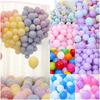 100pcs Mixed Color Macaron Balloon 10 Inches Scene Decorative Rainbow Balloon Photo Props Balloon Arch Party Decoration Balloon