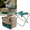 Multifunction Portable Folding Garden Stool Chair with Tool Bag for Outdoor Camping Supplies
