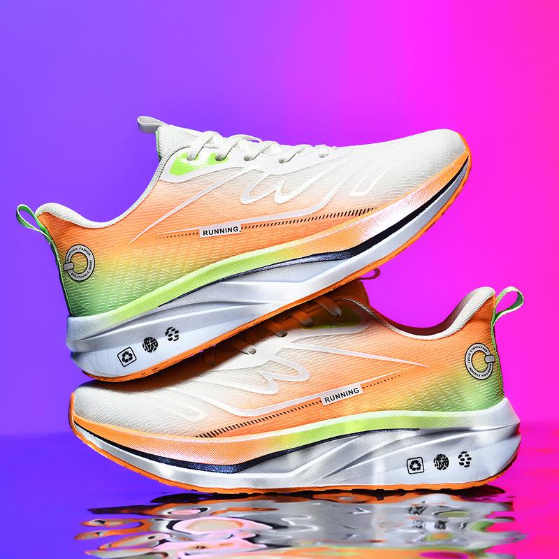 2025 men's and women's outdoor aerobic running marathon running shoes large size, light and breathable, student body test running shoes