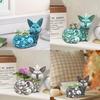 Adorable Resin Fox Planter For Succulents Beautiful Modern Garden Decor For Home