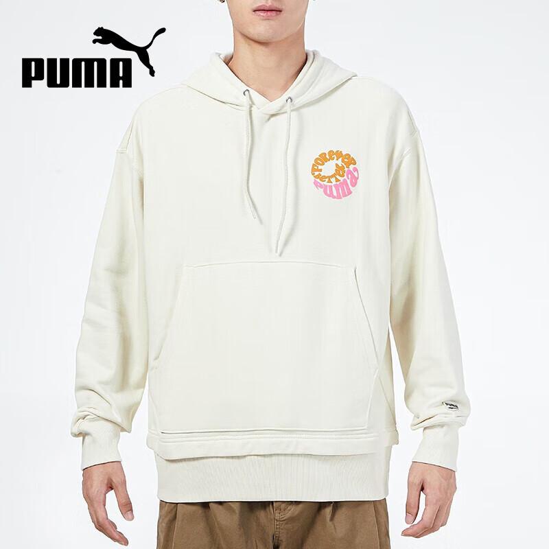 PUMA Men's Logo Hooded Pullover Sweatshirt