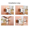 5pcs Zinc Plated Door Buckles Cabinet Door Catches Suitable for Drawers Lockers