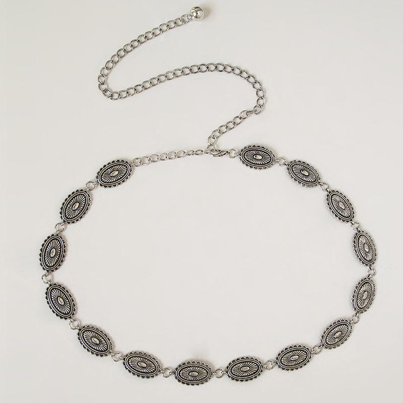 High-End Western-Style Metal Waist & Body Chain for Women