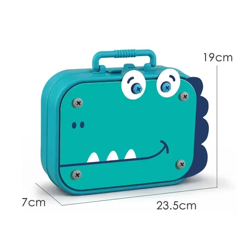Children Toys Tool Set Electric Drill Screw Nut 3D Puzzle Toys Pretend Play Dinosaur Drilling Assembly Educational Toys for Boy