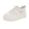 The First Layer of Cowhide Thick-soled White Shoes, Children's Inner Height-increasing Women's Shoes, Autumn New Versatile Casual Sports Board Shoes