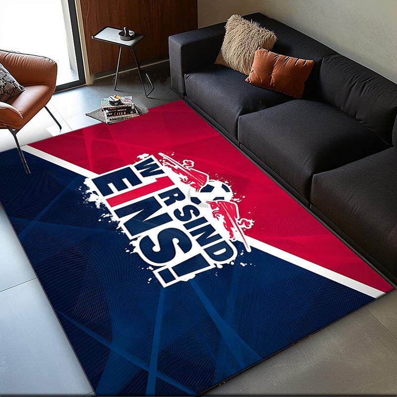 1PC rug Rb FootballCrest Design Carpet, Chair Rug,Area Rug for Office Bedroom living rooms bedroom, Doormat decor Christmas fan gifts