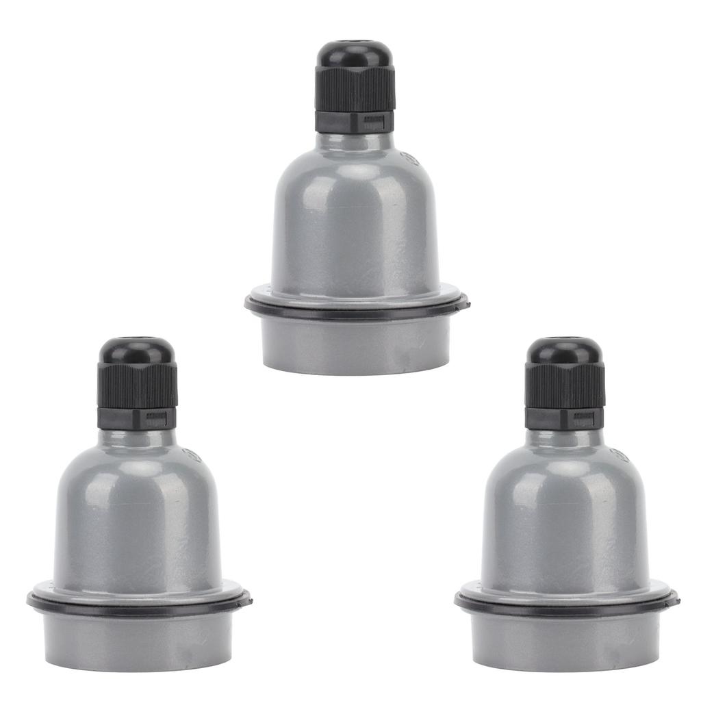 3 Pcs E27 Lamp Holder Waterproof Good Heat Insulation Anti Melting Ceramic E27 Light Socket