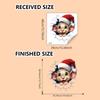 Christmas Wall Stickers Self Adhesive 3D Animal Design Wall Decals For Bedroom Living Room Hallway Holiday Decor