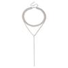 Korean Rhinestone Tassel Necklace: Stylish, Versatile Clavicle Chain Jewelry