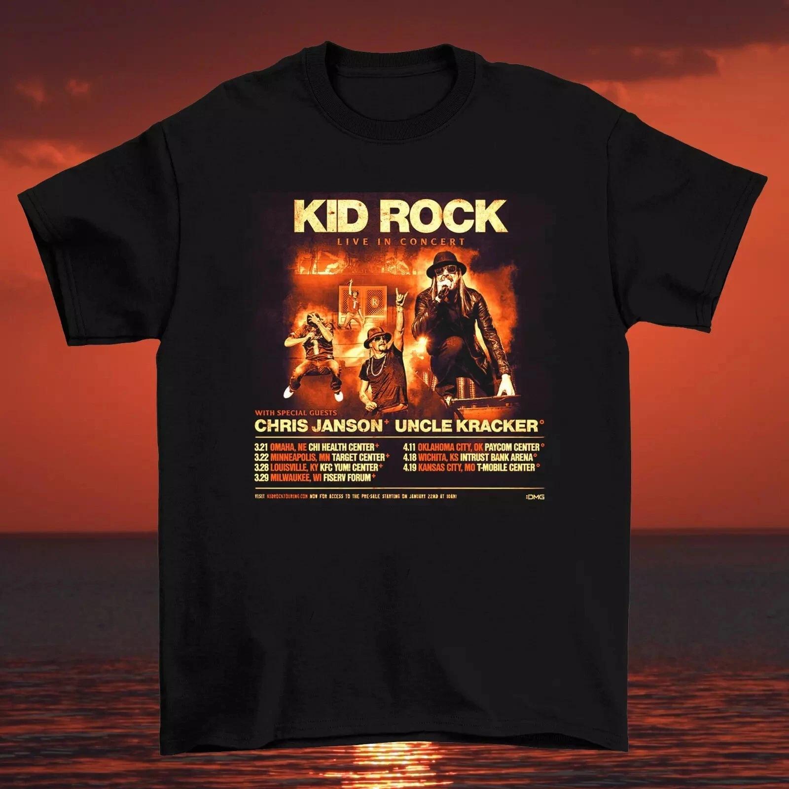 Kid Rock Live In Concert Tour 2025 T Shirt Full Size S-5XL TT604 L