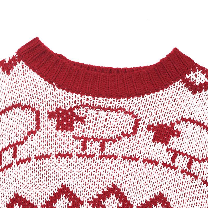 Women's Christmas Sweater 2026: Autumn/Winter Knitwear, Long Sleeve, Round Neck Top.