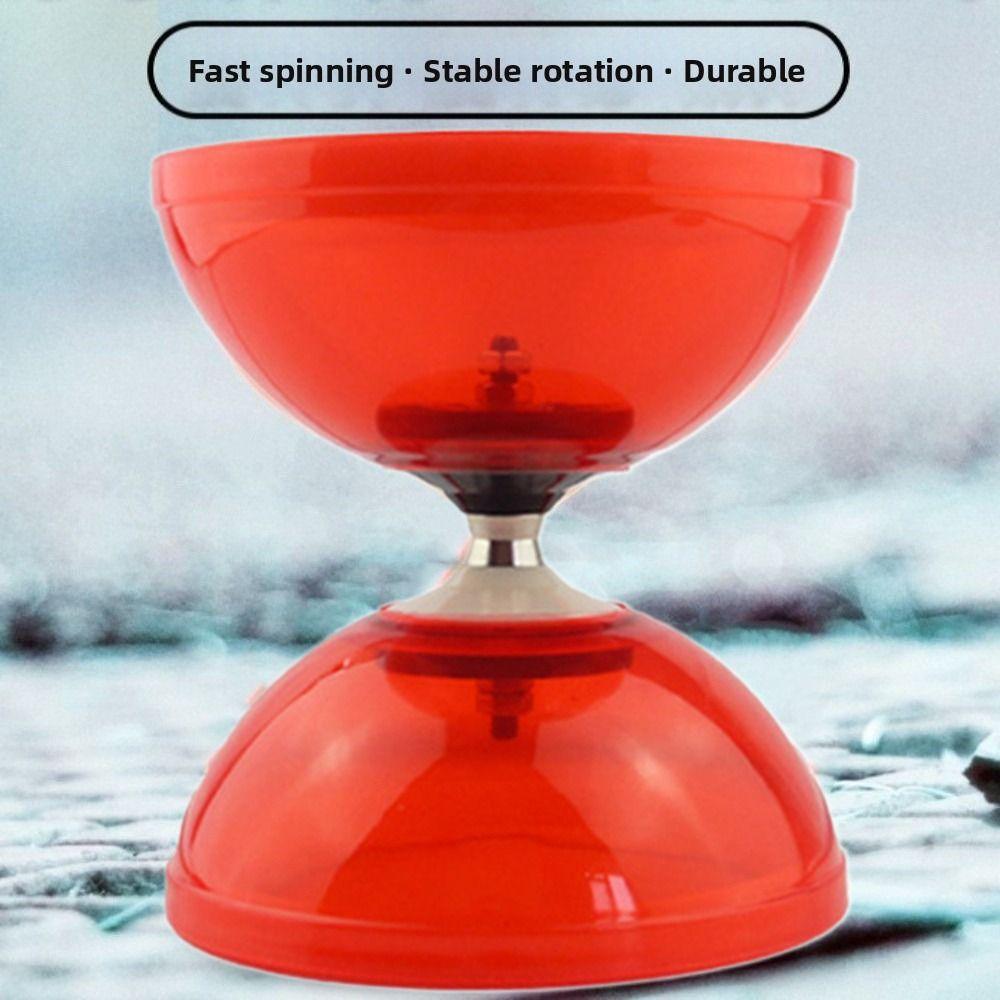 Soft Chinese Yoyo Diabolo Set Leather Diabolo Toy Portable Chinese Diabolo  Child