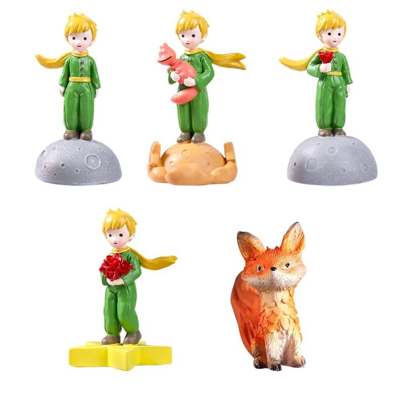 Creative New Little Prince Diy Resin Crafts Fox Cake Baking Eternal Flower Mini Ornaments
