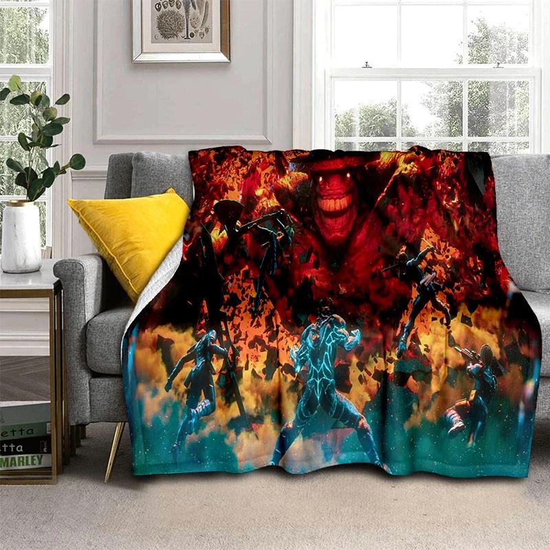 3D Kaiju No.8 Anime Cartoon Soft Flannel Blanket for Bed Bedroom Sofa Picnic,Throw Blanket for Cover Office Gift Kids