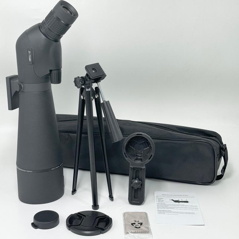 Krasen 80mm HD Birdwatching Telescope: Single Barrel, Large Aperture, Stepless Zoom, Low-Light, High Magnification.
