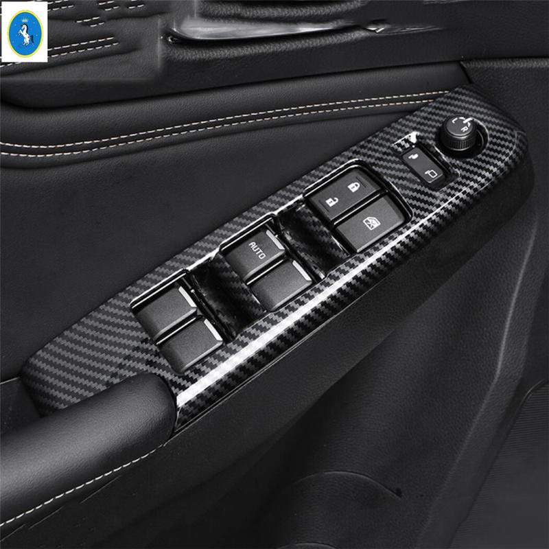 ABS Car Window Lift Button / Head Lamps / Air AC / Armrest Box Anti Kick Panel Cover Trim Accessories For Isuzu D-Max