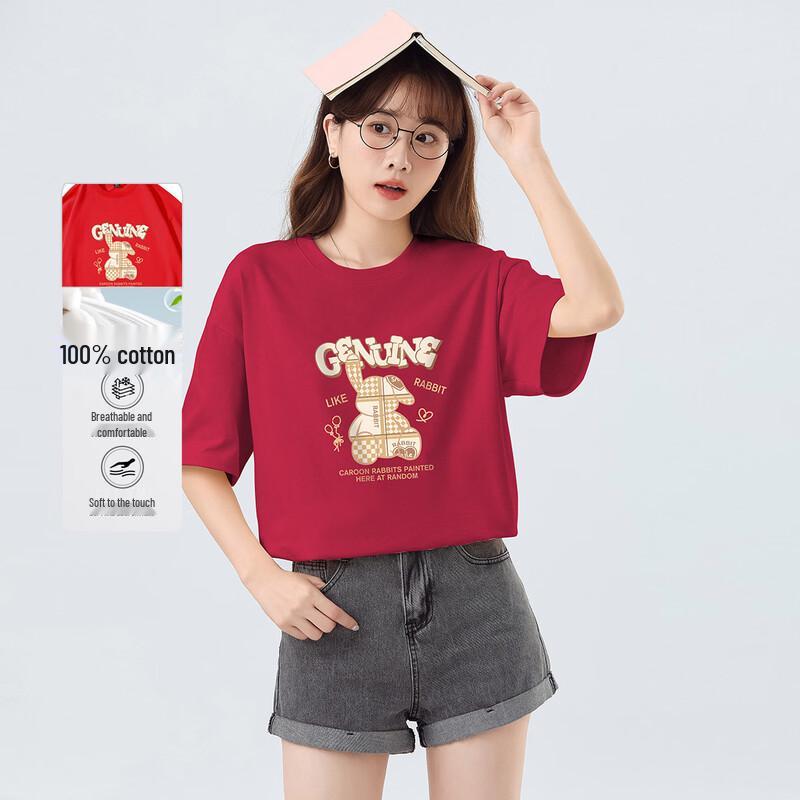 Baleno 100% Cotton Printed Short Sleeve Women s Top XL