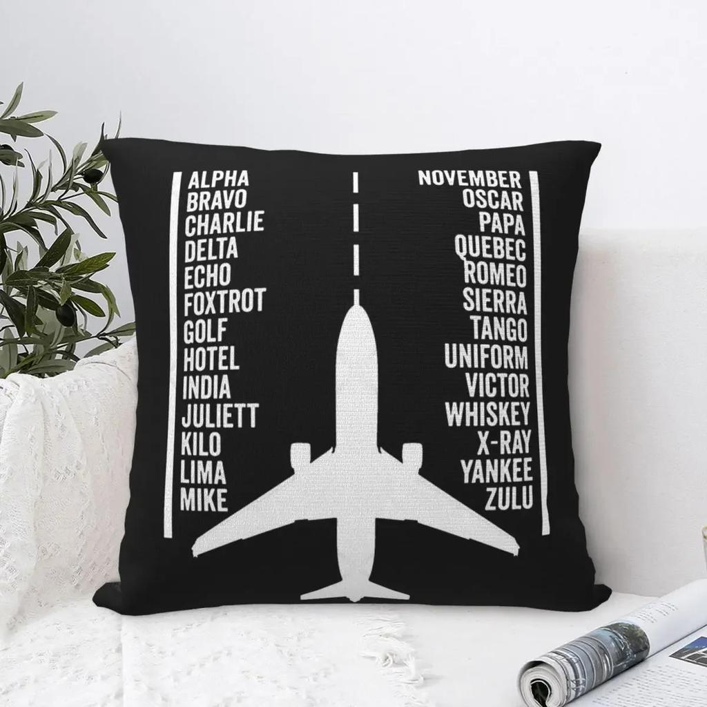 Pinyin List Lot Prezent Samolot Pilot Samolotu Nadruk Poszewka na Poduszkę Sofa Poszewka na Poduszkę Wystrój Domu Impreza Samochód Pościel