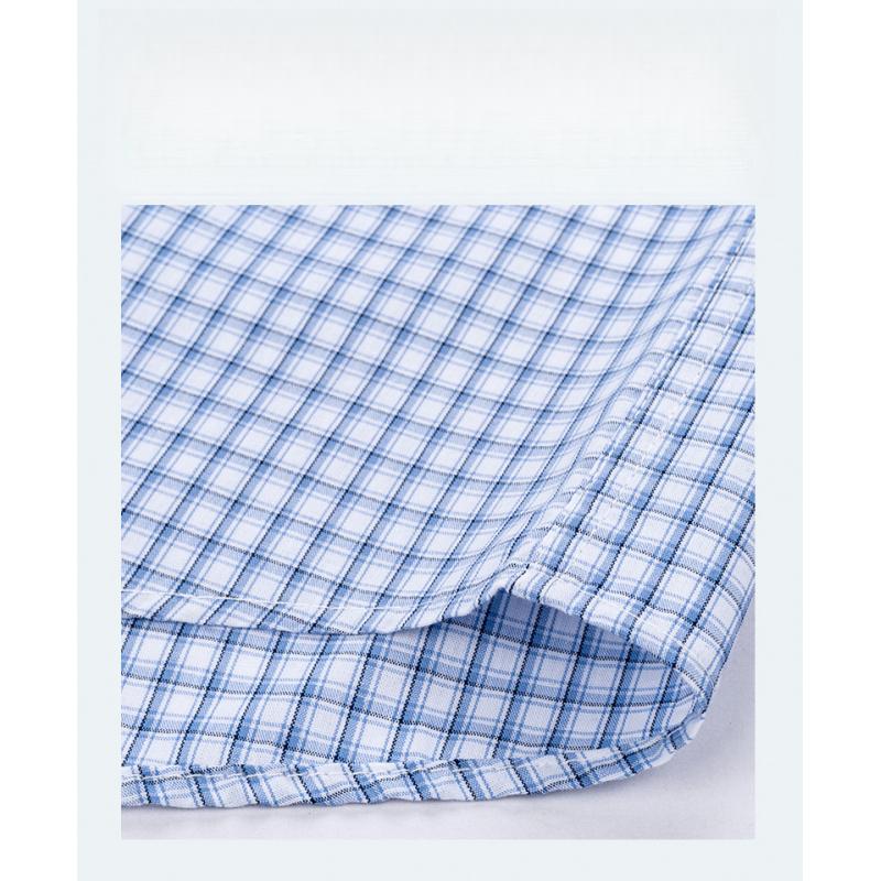 100% Pure Cotton Plaid Long-Sleeve Shirt For Men Spring/Summer Casual All-Cotton Shirt Versatile Business Style For Young Men