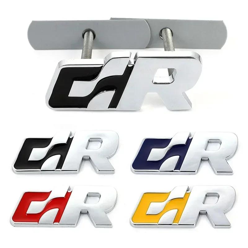 7x2.8cm Car Front Grille Emblem Rear Trunk Sticker for Volkswagen VW R SRacing Badge SR32 SR36 BORA GOLF JETTA MK4 PASSAT Polo ZK7