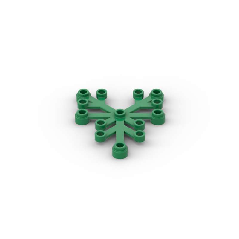 Non-Toxic Moc 10Pcs 2417 Plant Leaves 6X5 Building Blocks Kit Botanical Garden Tree Decoration Bricks Particle Toys Children Birthday Gift