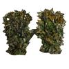 3D Camouflage Leaf Hunting Gloves Sneaky Comfortable Non-slip Durable 3D Gloves For Hunting Shooting Photography Leaf Gloves