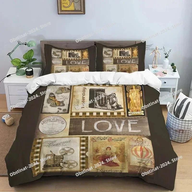 Movie Film Clap Board Patterns Bedding Set Printed Single Comforter Quilt Duvet Cover Pillow Case 3 Pieces Sets Kids Adult Size