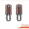 2Pcs Red 1157 BAY15D 36 COB  900lm 12-24v LED Tail Lamp Car  Reverse Turn  Signal Brake Light Parking Bulb