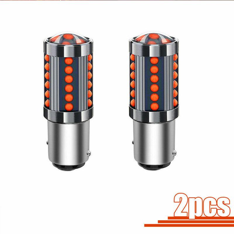 2Pcs Red 1157 BAY15D 36 COB  900lm 12-24v LED Tail Lamp Car  Reverse Turn  Signal Brake Light Parking Bulb