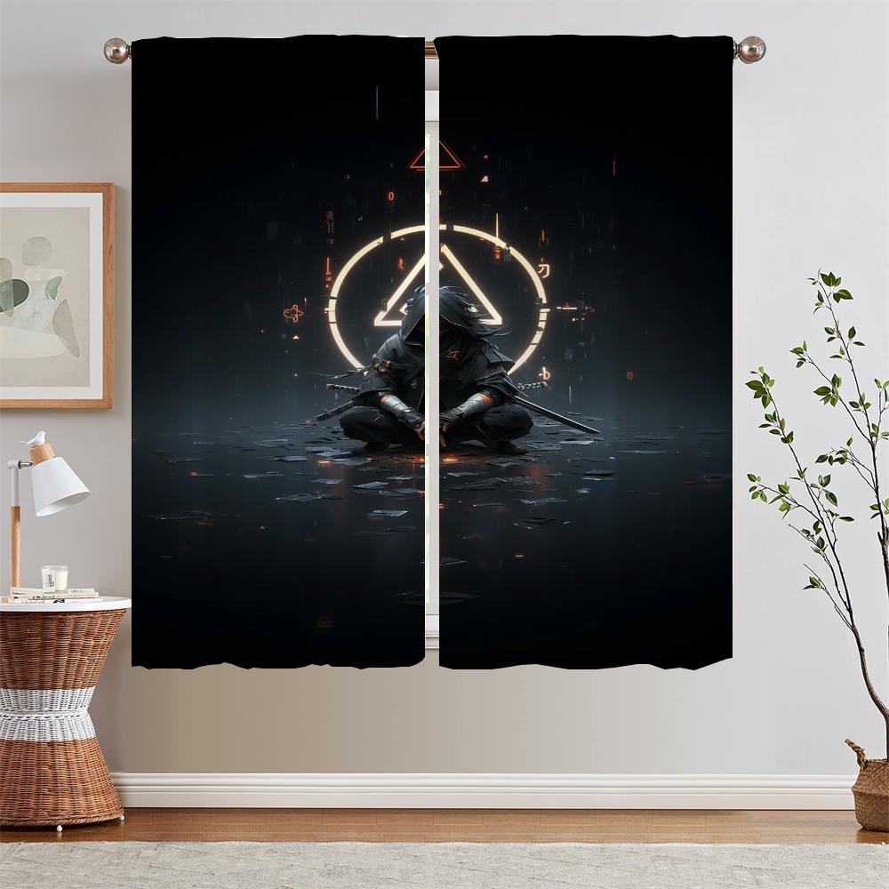 Qunyinghui Cheap Things With Free Shipping for Home Interior Curtains for Living Room Short Window Curtains Salon 2 Pieces Blind