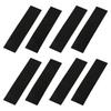 10*2.5cm Fireplace End Tape 8 Pcs Black Glass Fabric