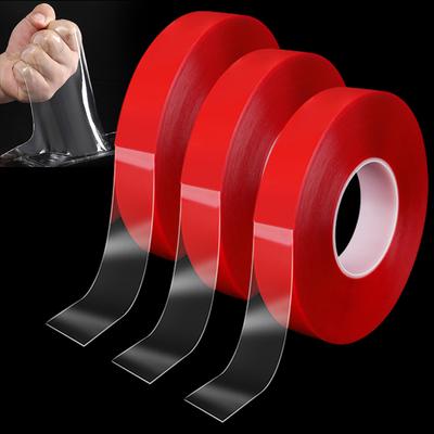 Strong Super Removable Double-Sided Tape Transparent Waterproof Sticker Seamless Nano Tape Household Bathroom Supplies
