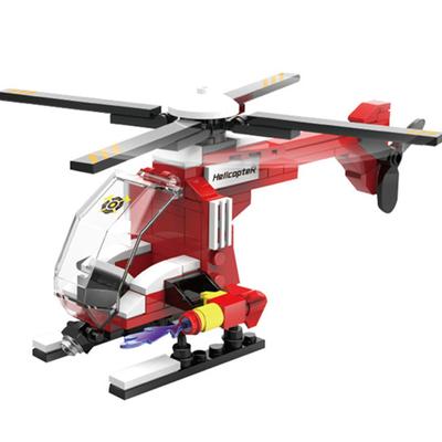 NUOVO MOC Elicottero dei Pompieri Serie Aerei Aereo Antincendio Blocchi da Costruzione Mattoncini Kit Modello Classico