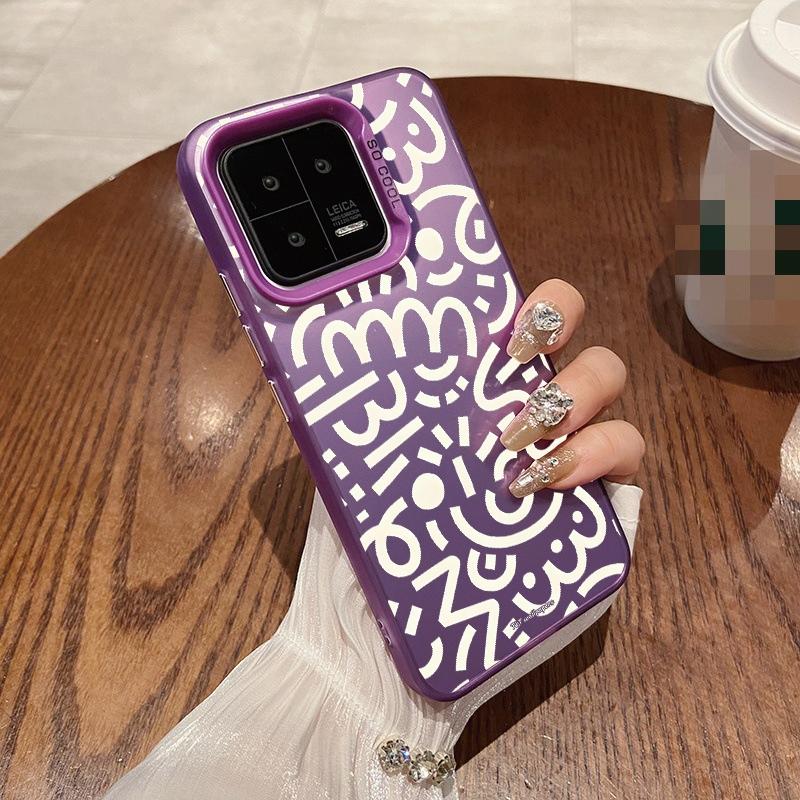 Capa de grafite fashion para iPhone 16 Samsung A55 A35 M35 S24 Xiaomi Redmi Note 13Pro 14C A3 Huawei Honor 200 Capa anti-arranhões à prova de choque para telefone