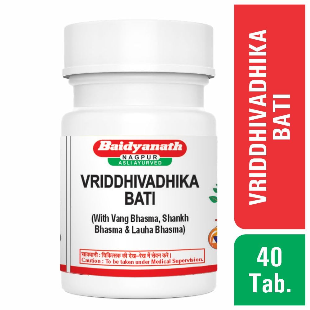 Baidyanath Asli Ayurved Vriddhivadhika Bati 40 Tablets X Pack of 2 for Digestive Wellness & Metabolism Support