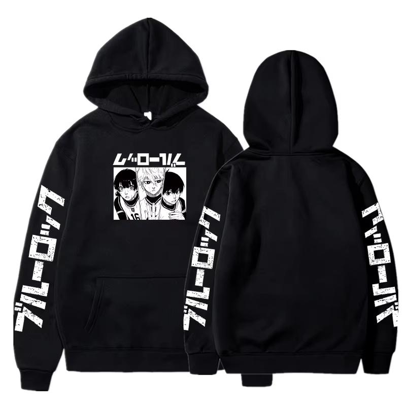 

Аниме Blue Lock Isagi Yoichi Графический принт с капюшоном для мужчин и женщин Manga Hoodies Plus Size Streetwear Harajuku Unisex Sweatshirt S