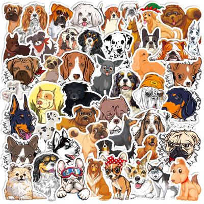 50 Pictures of Husky Corgi German Collie Sharpee Dog Dachshund Multi-Series Dog Dog Mixed Stickers