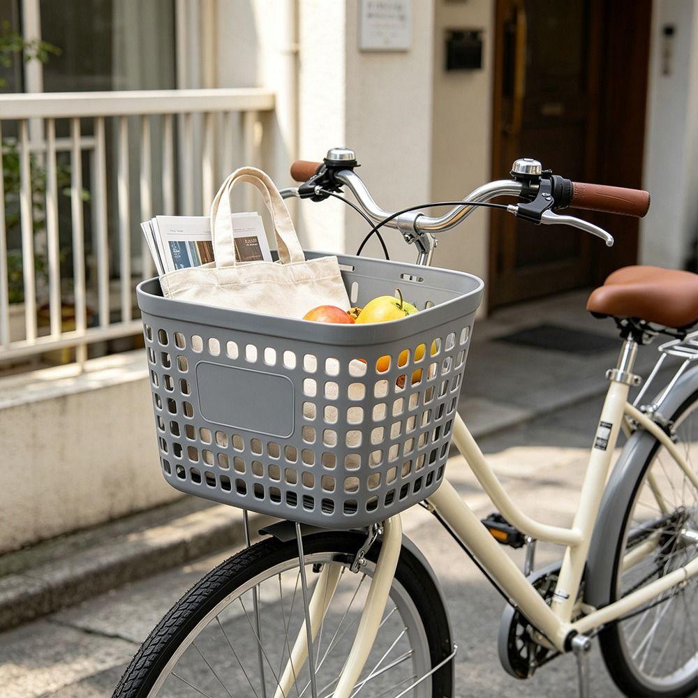 3 Colors Children Kids Bicycle Basket Thickened Plastic Walking Tool Storage Basket