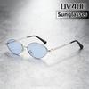 Metal Small Frame Oval Sunglasses Women High-end 2026 New Fashionable and Versatile UV Resistant Luxury Glasses Gentleman