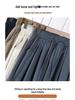 Spring 2025 Plus Size High-Waisted Wide-Leg Acetate Culottes - Slimming, Versatile, and Casual.