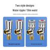 Universal All-Copper Dual Outlet Angle Valve for Household Hot/Cold Water Systems