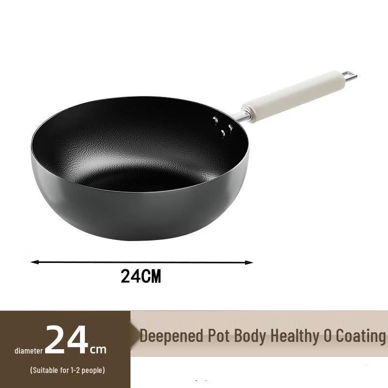 

ZISIZ Cast Iron Frying Wok