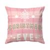 Pink Christmas Theme Cushions Pillowcase Polyester Cushion Cover Throw Pillow Sofa Decoration Pillowcover Home Car Sofa Decor