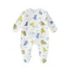 Pure Cotton Baby Bodysuit with Hand and Foot Covers, All-Season Newborn Romper, Baby Monk Outfit