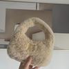 Cute Lamb Plush Saddle Bag - New Autumn/Winter 2023 Fashion Versatile Casual Shoulder Handbag.
