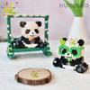 Non-Toxic Diy Cute Panda Shape Micro Model Building Blocks Set City Creativity Zoo Animal Mini Bricks Toys For Children Kid Gift