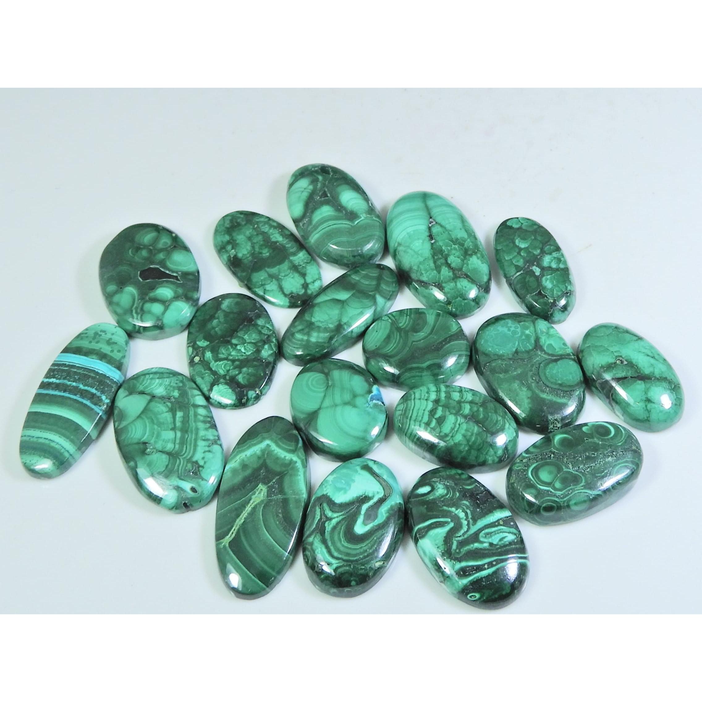 

280 карат. Кольцо из натурального зеленого малахита, размер, овальный кабошон, драгоценный камень, лот 18 шт. C-267